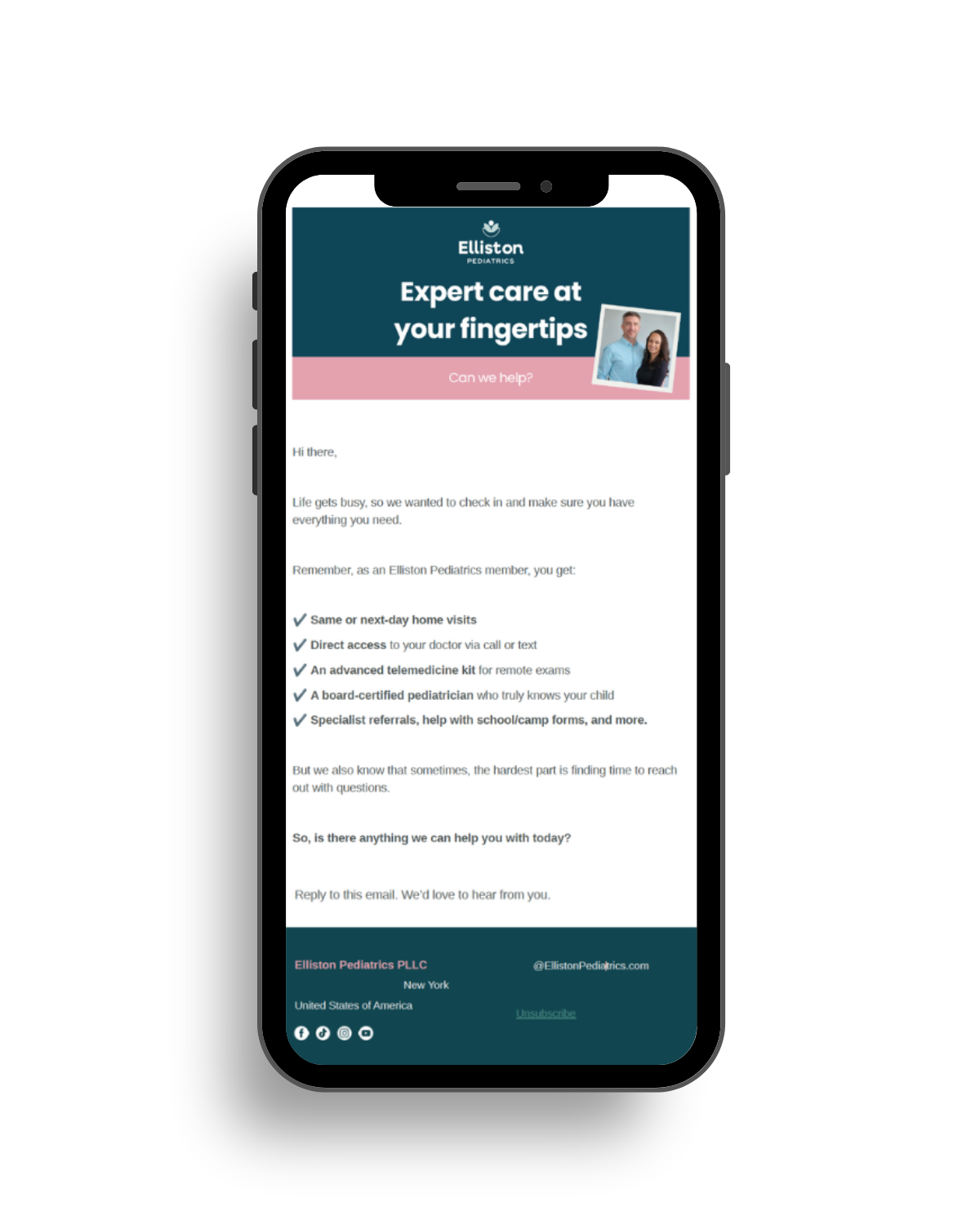 health onboarding email example.png