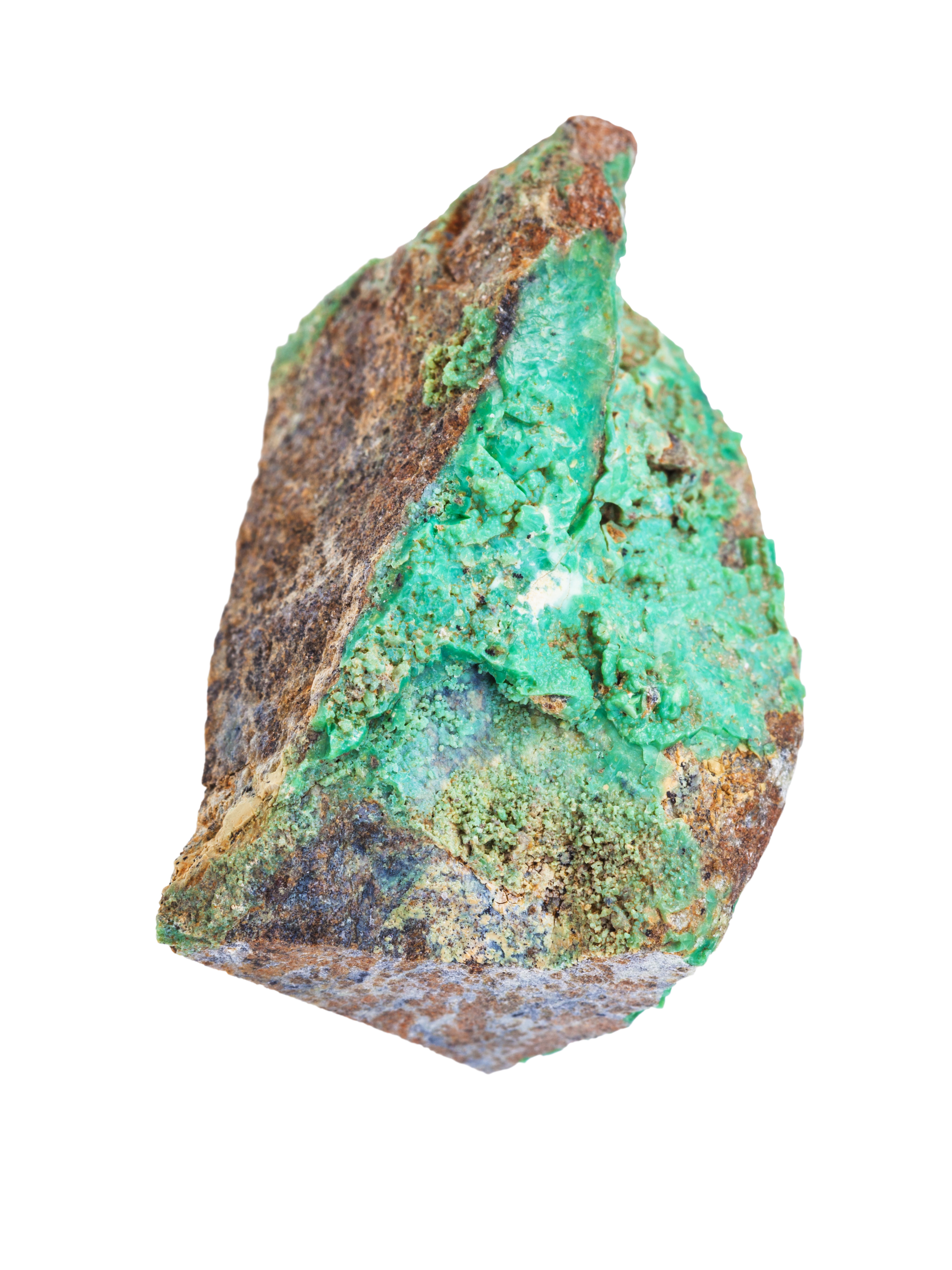 Green garnierite stone nickel ore isolated