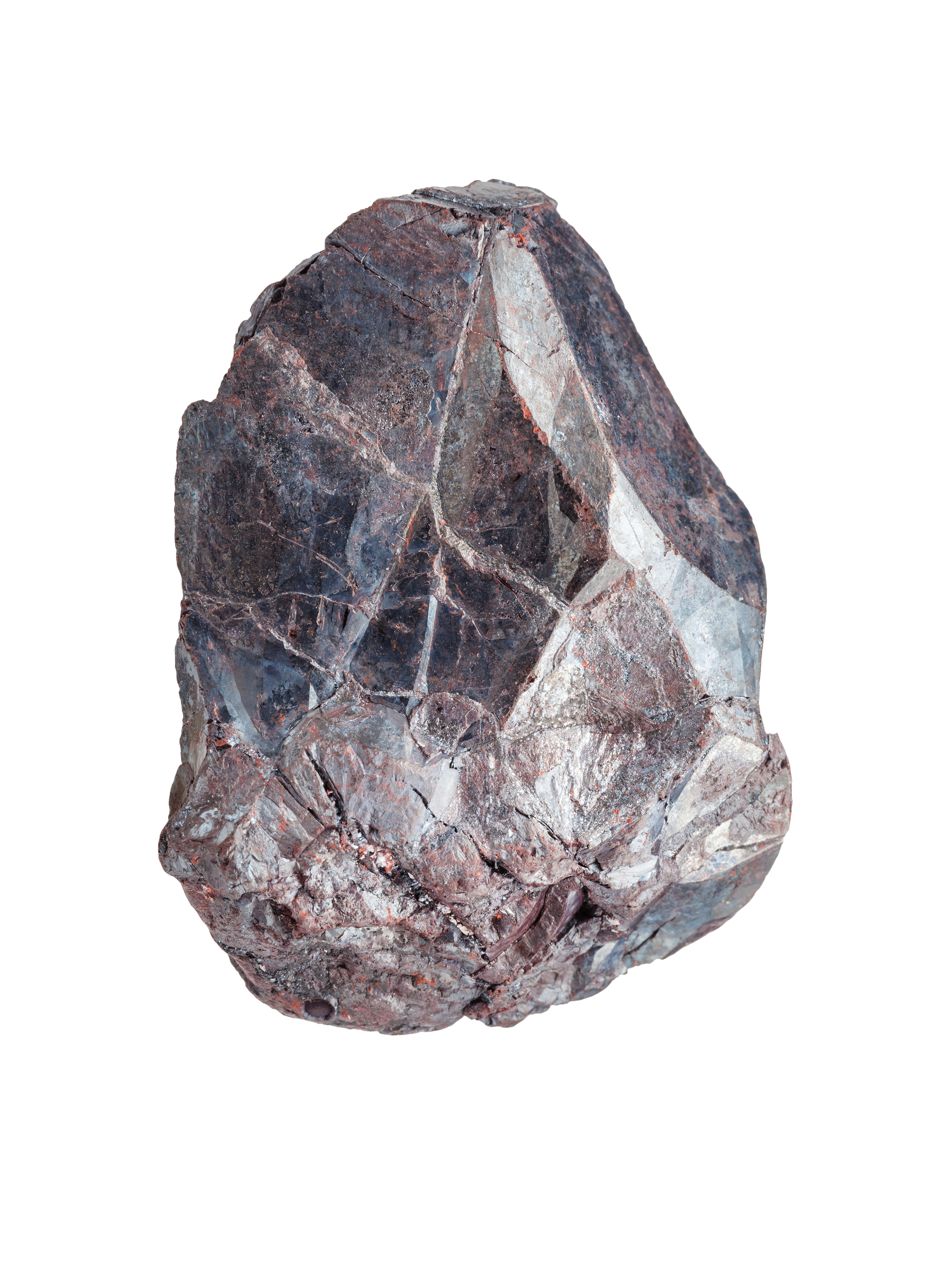 Hematite rock iron ore haematite isolated