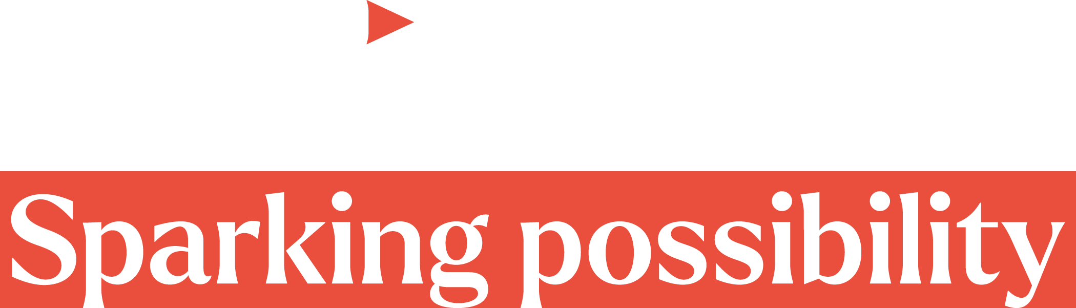 The logo of Activate Parking Possibility with the word 'activate' in large white letters and 'Parking possibility' underneath in white on a red background, with a small red triangle above the 'i' in 'activate'.
