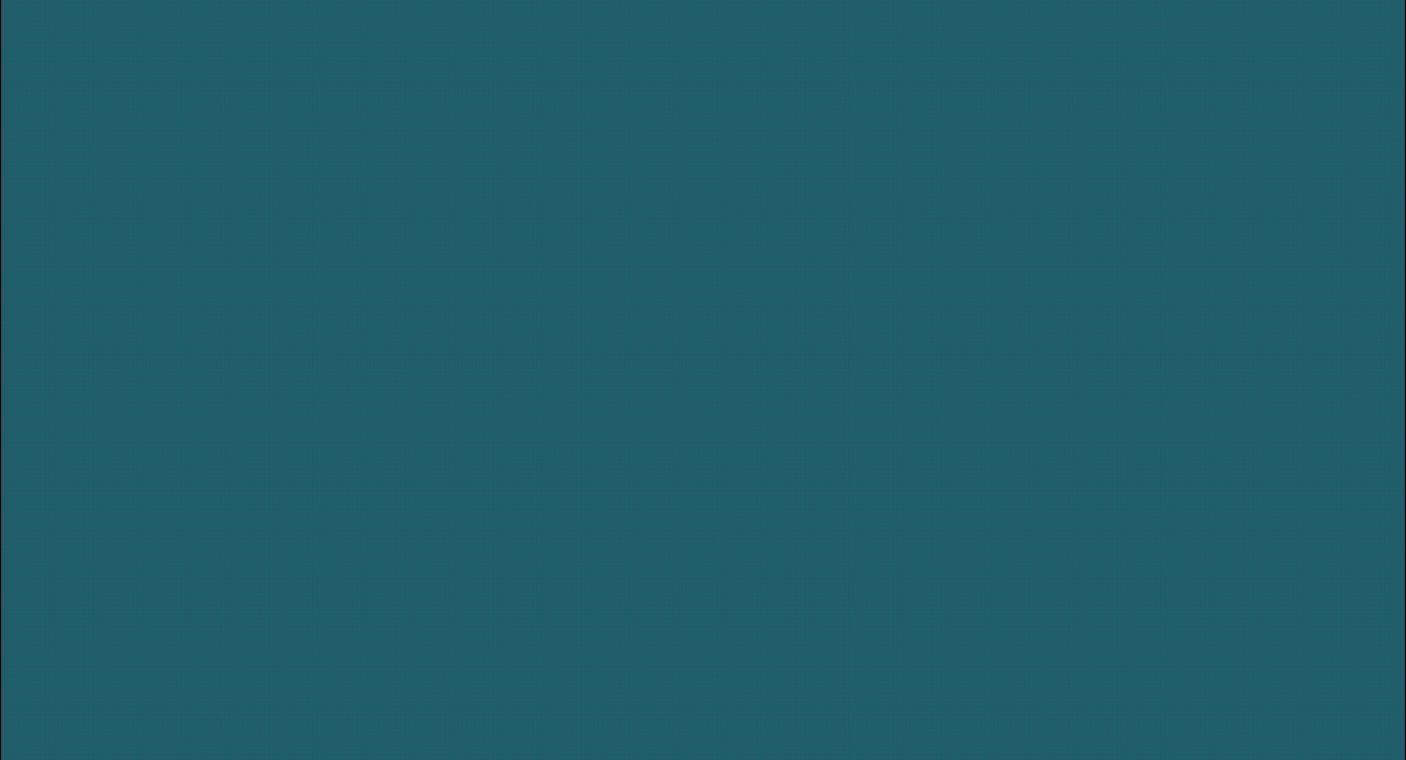A teal background with subtle gradient shading.