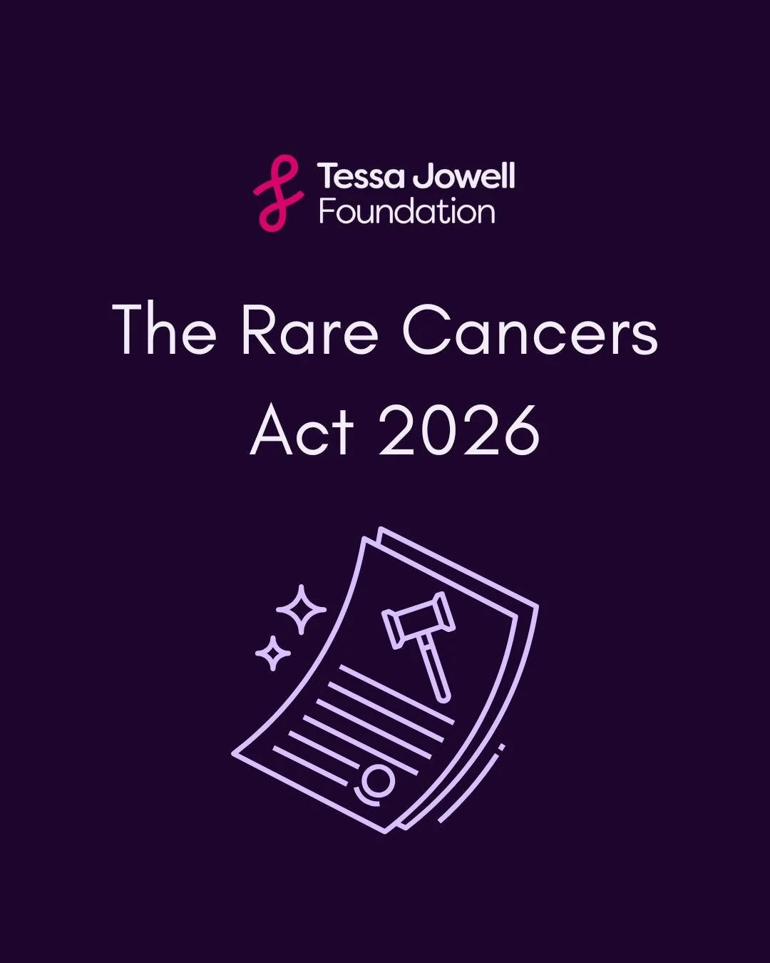 The Rare Cancers Bill was given Royal Assent yesterday, meaning that it is now the Rare Cancers Act 2026! 🎉

This is a landmark moment. We&rsquo;re thinking of every person affected by a rare and less common cancer - including brain cancer - who hav