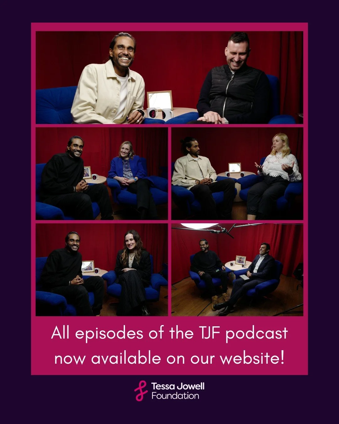 All episodes of the Tessa Jowell Foundation podcast are now available on our website!

Once again, we'd like to thank all the amazing people who contributed to this series, without whom we could not have made it happen. We're so lucky to have you!

H