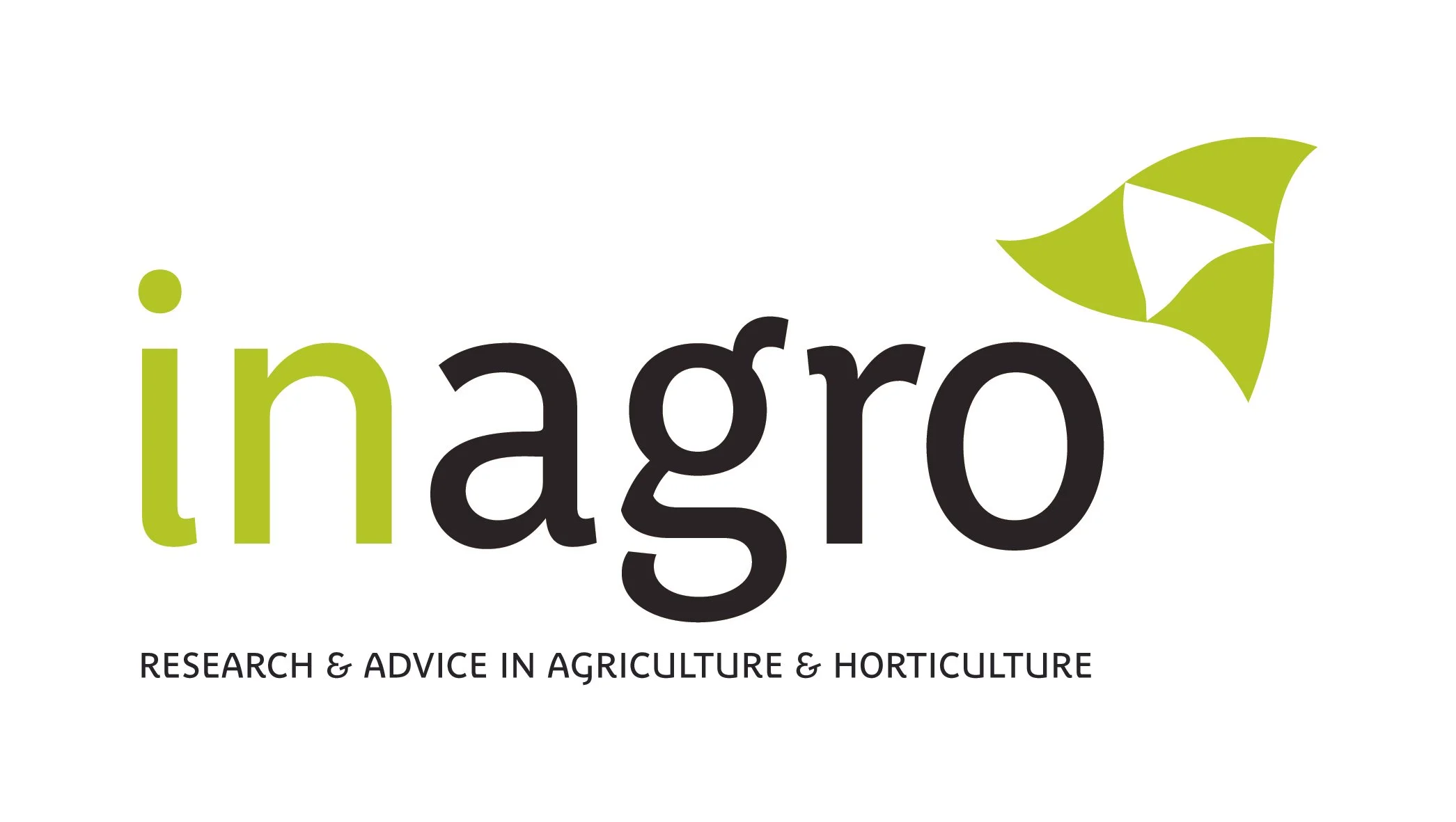 Logo for Inago with green leaf graphic and tagline 'Research & Advice in Agriculture & Horticulture'.