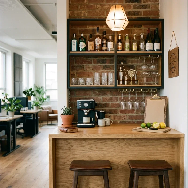 15 Office Bar Ideas for Stylish Workplace Lounges