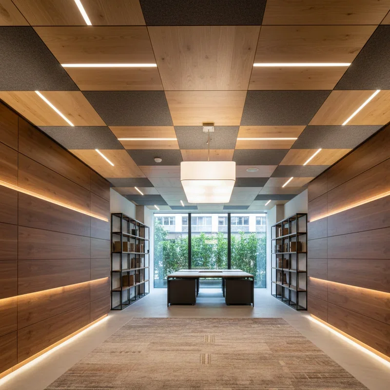 Wood Panel Office Ideas