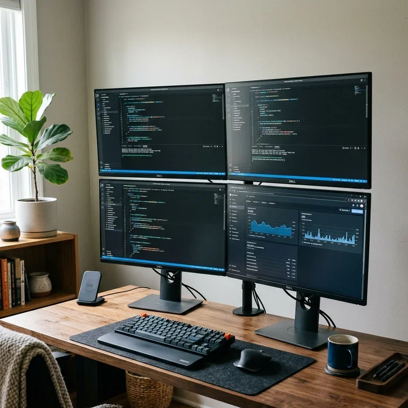 Home Office Ideas with Multiple Monitors