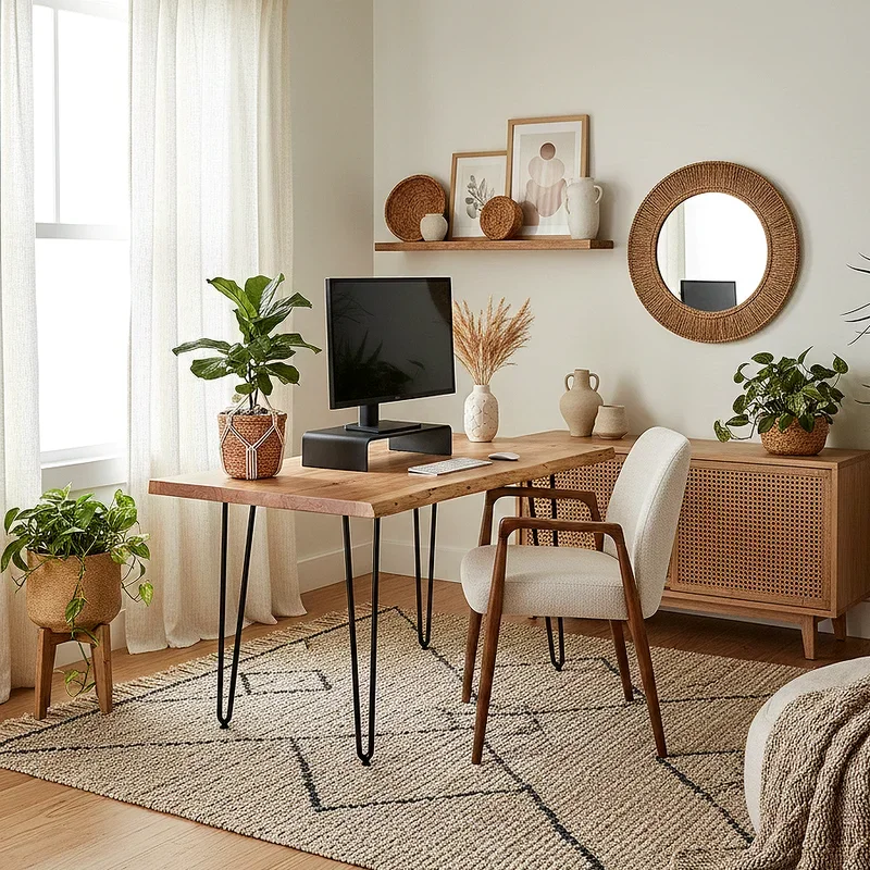 Modern Boho Office Ideas