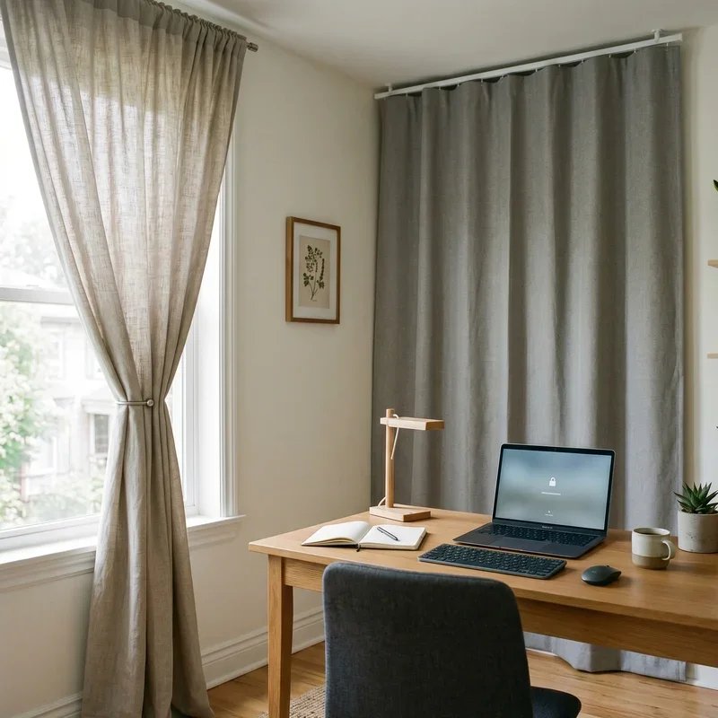 Home Office Curtains Ideas