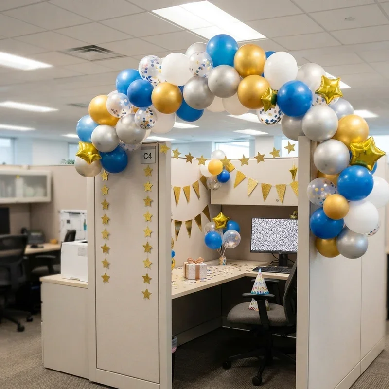 Office Cubicle Birthday Decoration Ideas