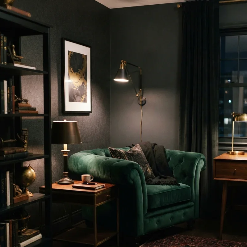 Dark Home Office Ideas
