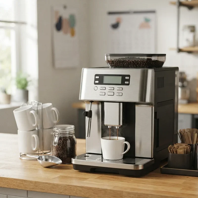 How to Use an Office Coffee Machine Step by Step