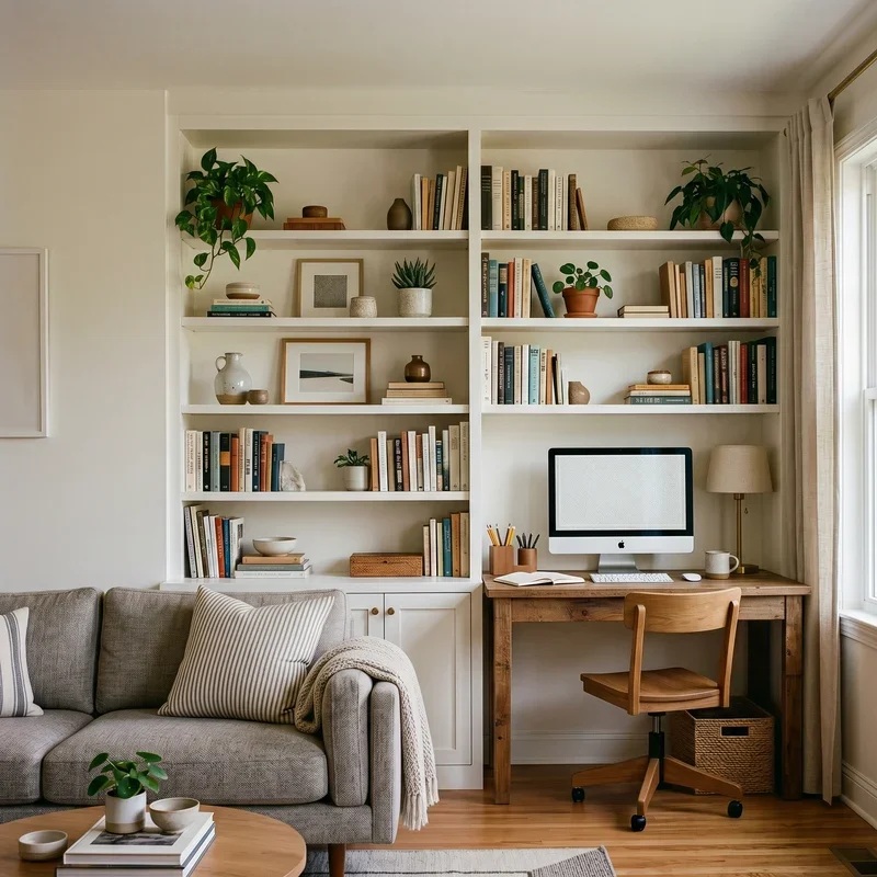 Living Room and Office Combo Ideas