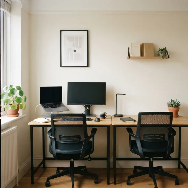 How to Arrange Two Desks in a Small Office