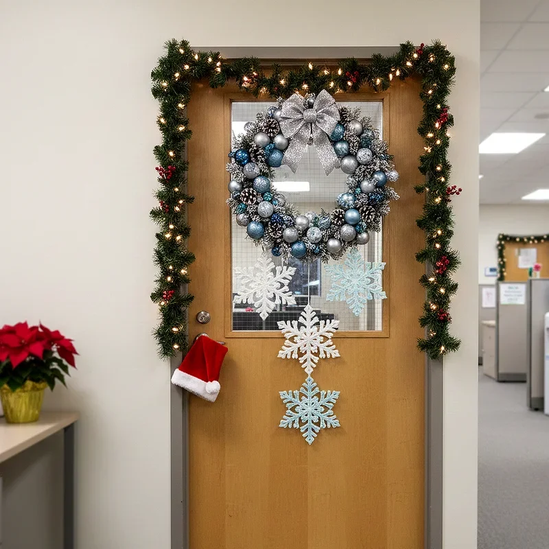15 Office Holiday Door Decorating Ideas to Boost Team Spirit