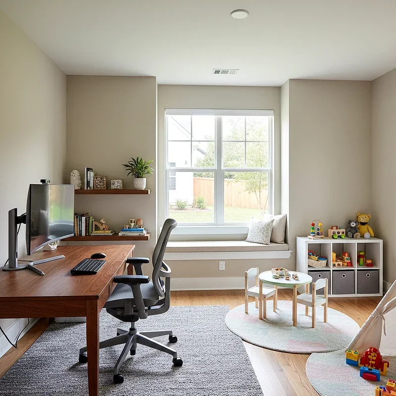 Office and Playroom Combo Ideas
