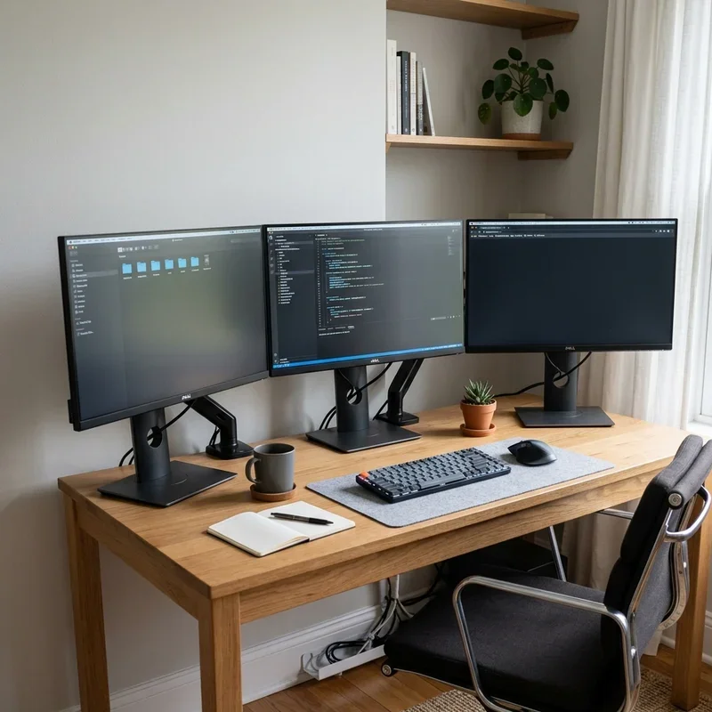 Home Office Ideas with Multiple Monitors