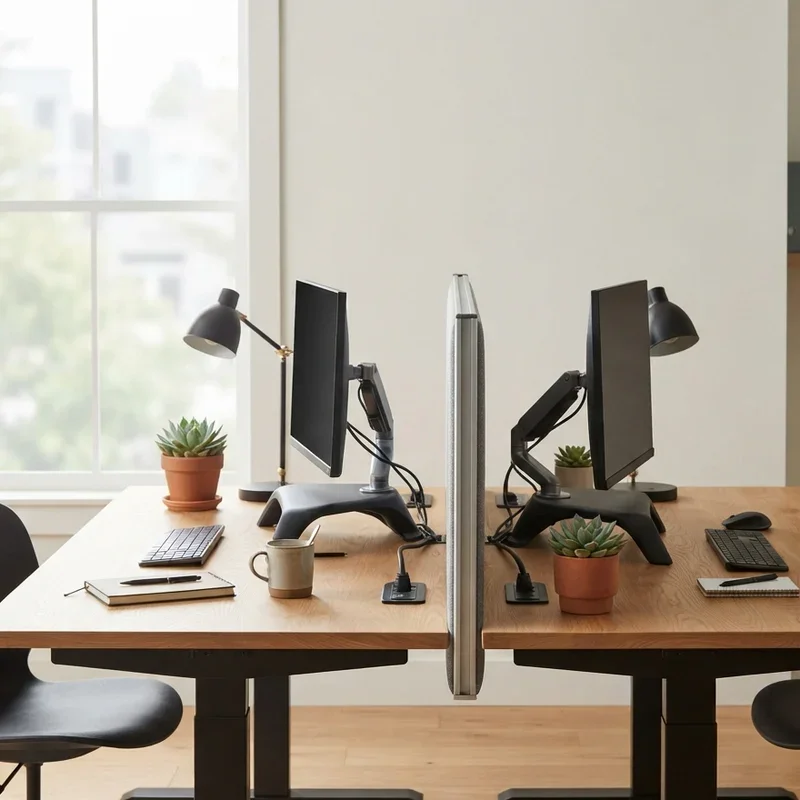 Double Desk Office Ideas