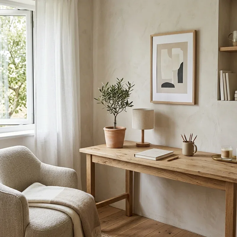 15 Neutral Office Decor Ideas for Calm Workspaces
