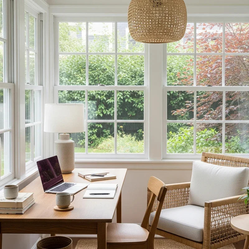 15 Sunroom Office Ideas to Create a Calm Workspace