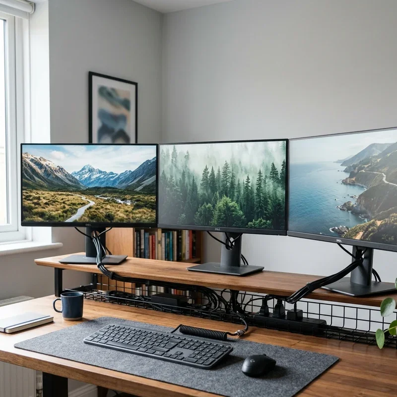 Home Office Ideas with Multiple Monitors