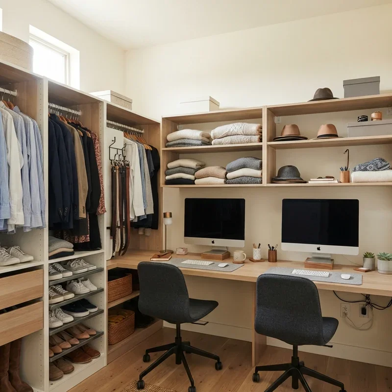 Walk In Closet Office Ideas