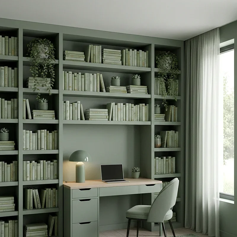 Sage Green Office Ideas