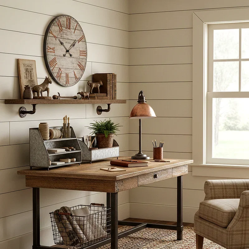 Rustic Farmhouse Office Ideas