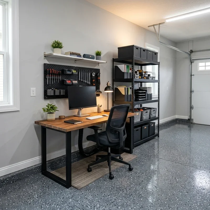 Garage Office Ideas