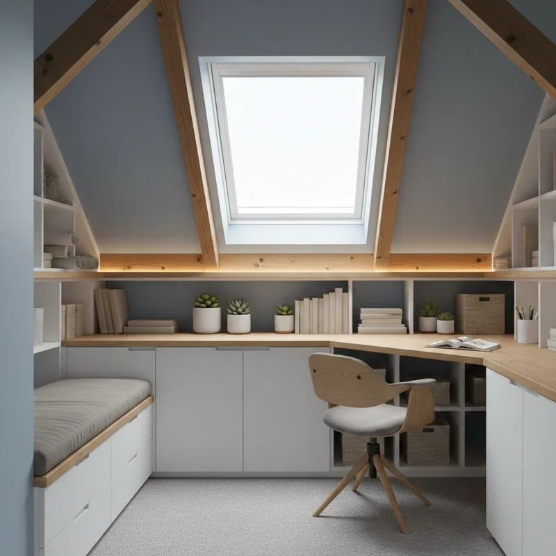 Small Attic Office Ideas