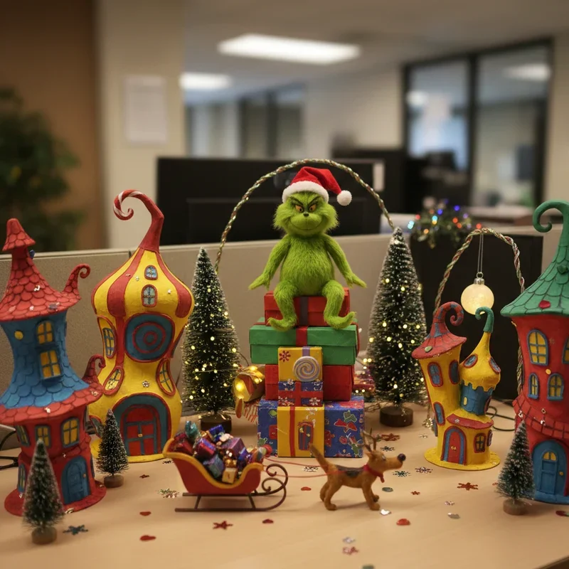 Grinch Office Decor Ideas