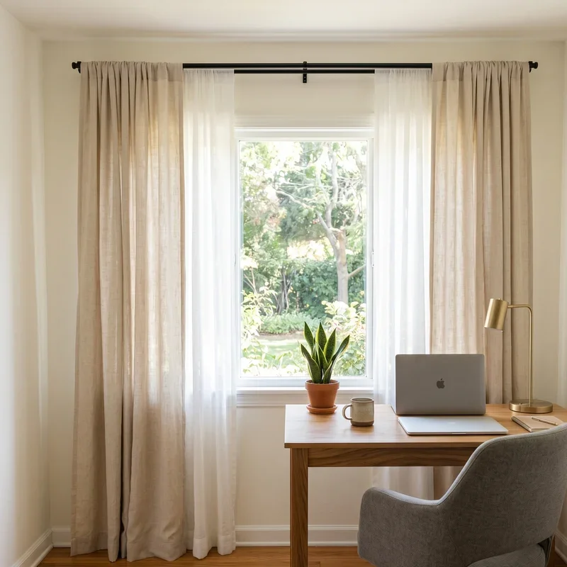 15 Home Office Curtains Ideas for Stylish Workspaces
