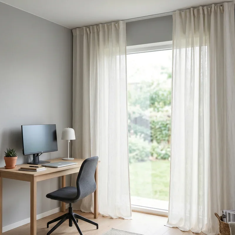 Home Office Curtains Ideas