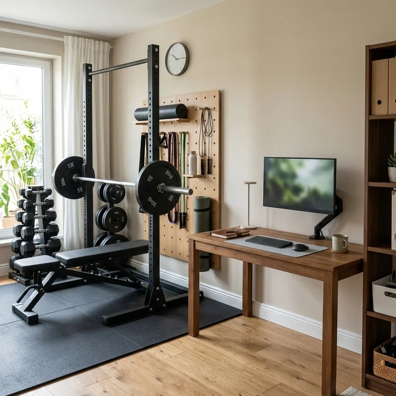 Home Gym and Office Combo Ideas