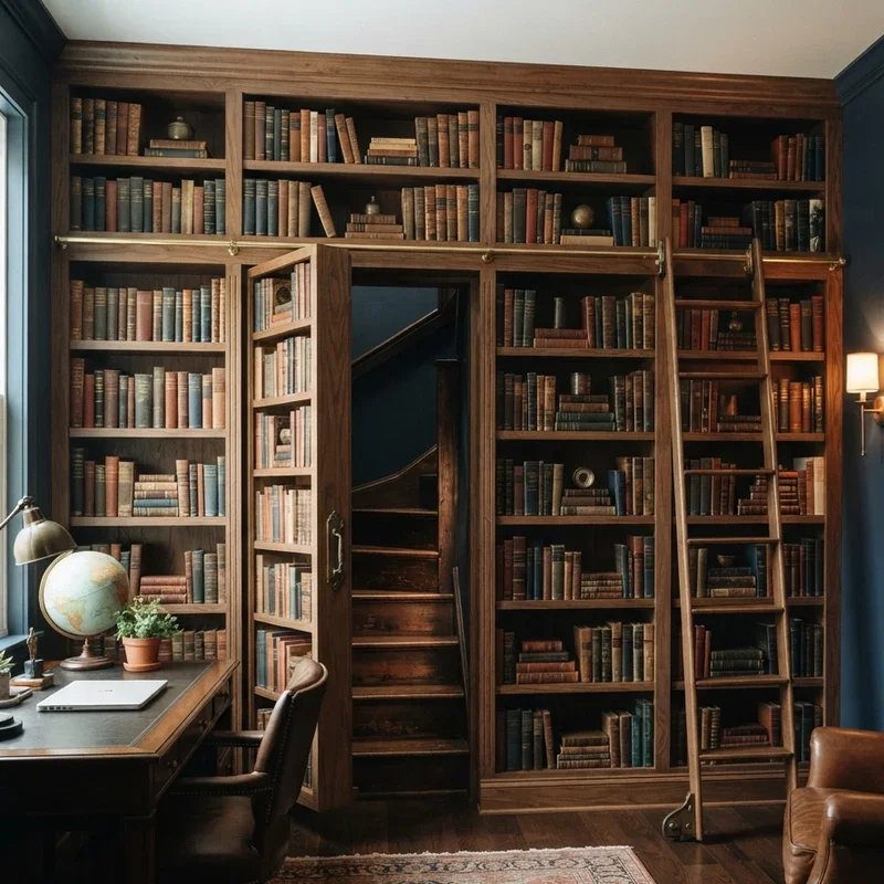 Home Office Library Design Ideas