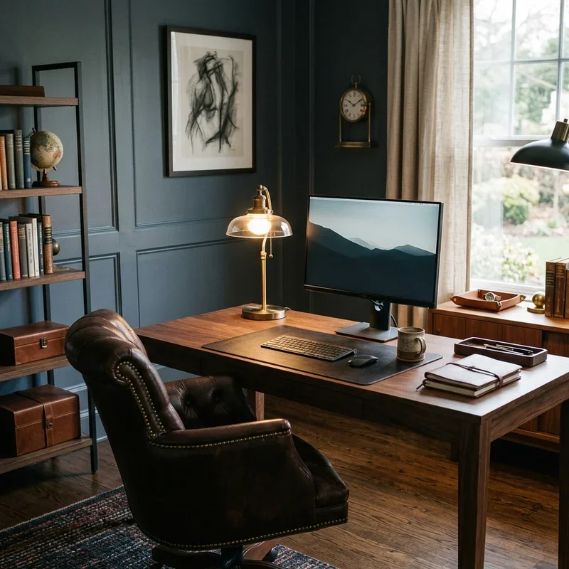 Masculine Home Office Ideas