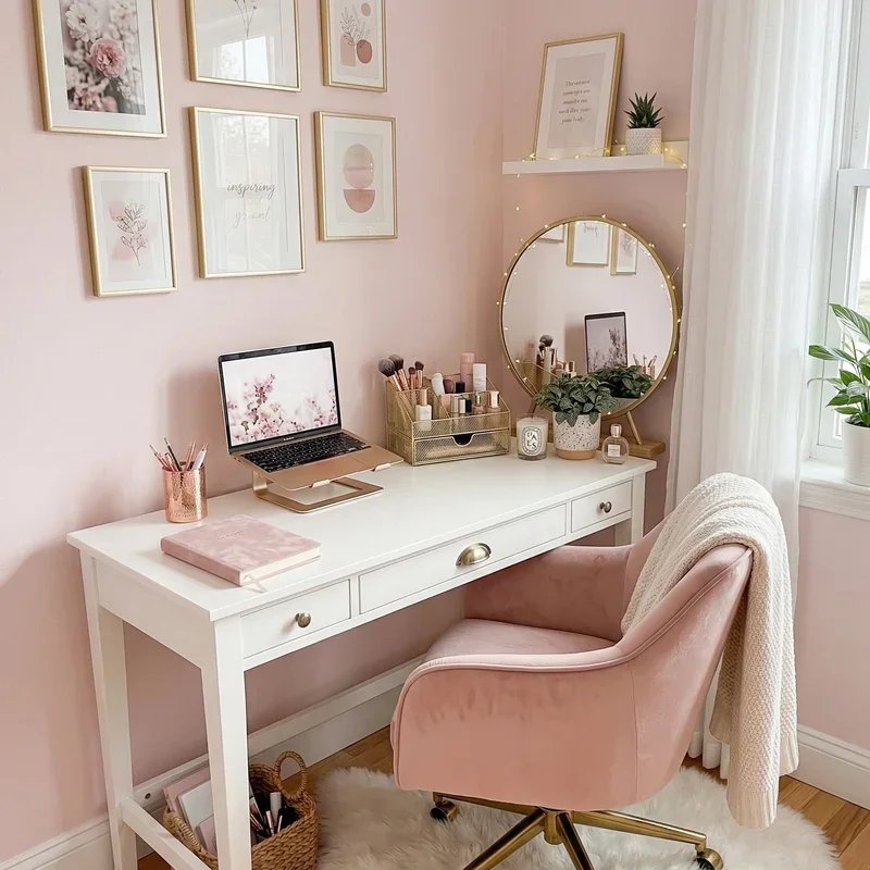 Girly Home Office Ideas