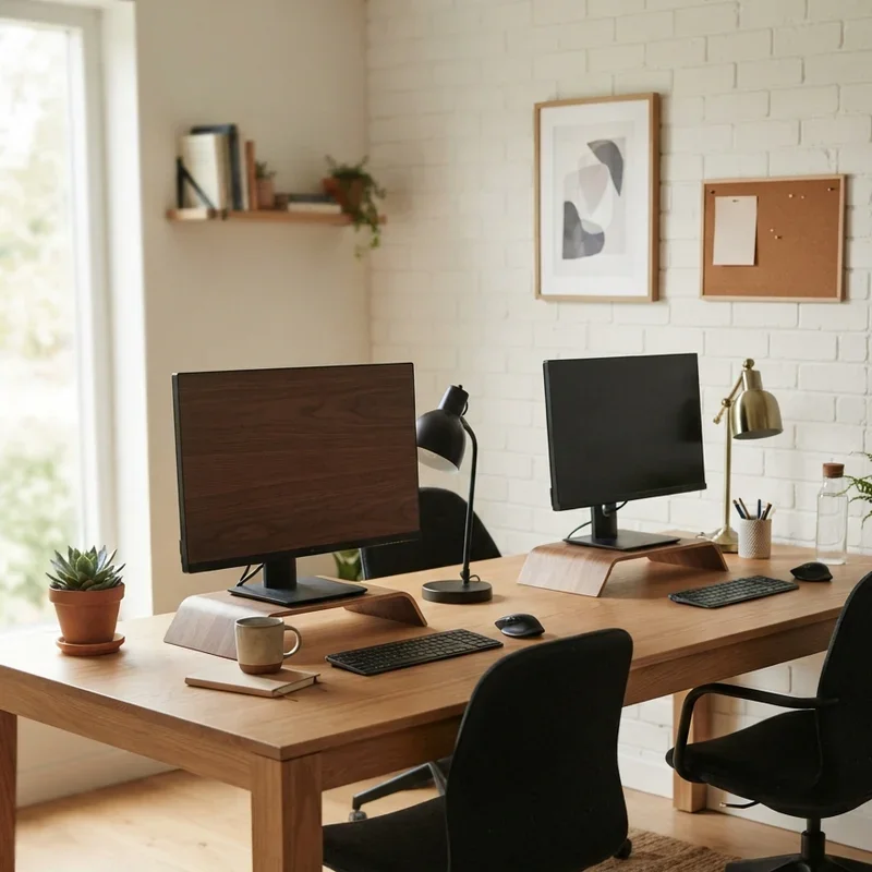 15 Double Desk Office Ideas to Boost Productivity