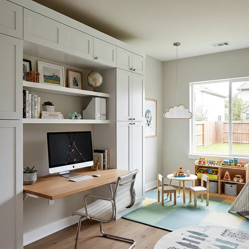 Office and Playroom Combo Ideas