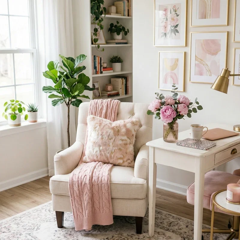 Girly Home Office Ideas