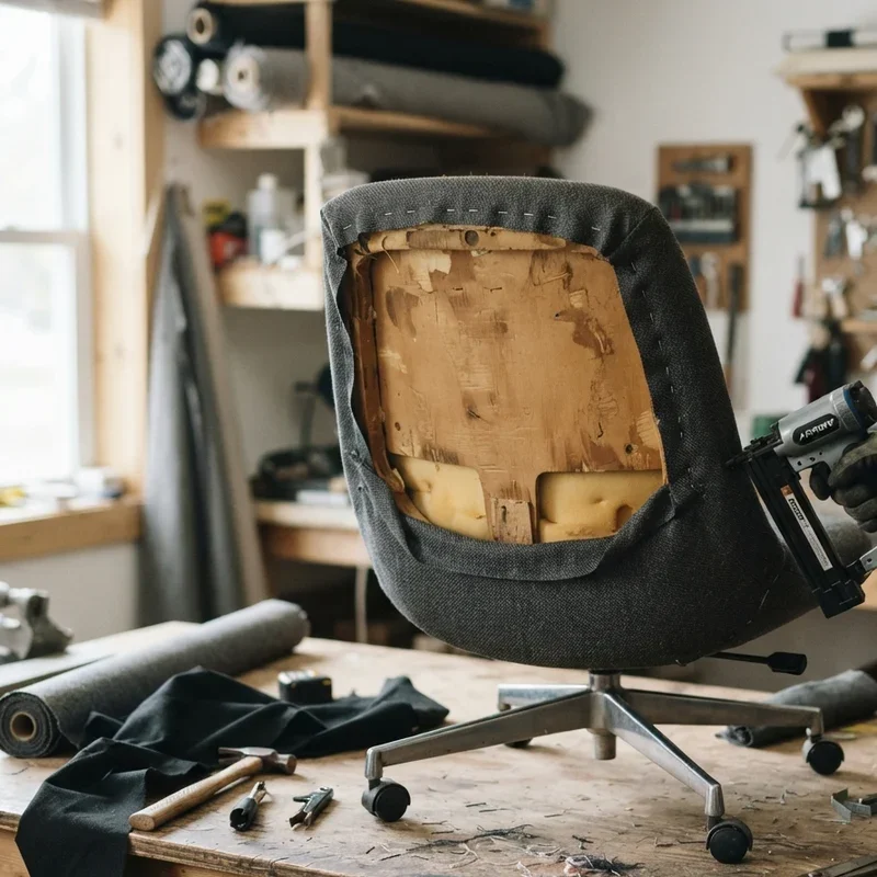 How to Reupholster an Office Chair Step by Step