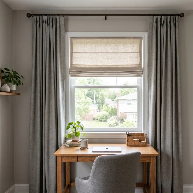 Home Office Curtains Ideas