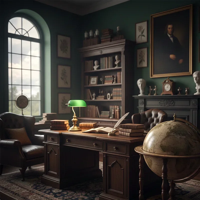 Dark Academia Office Ideas