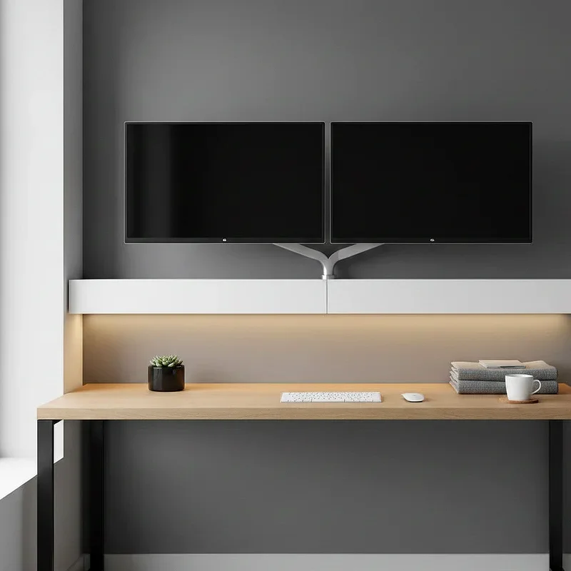 Dual Monitor Desk Setup Ideas