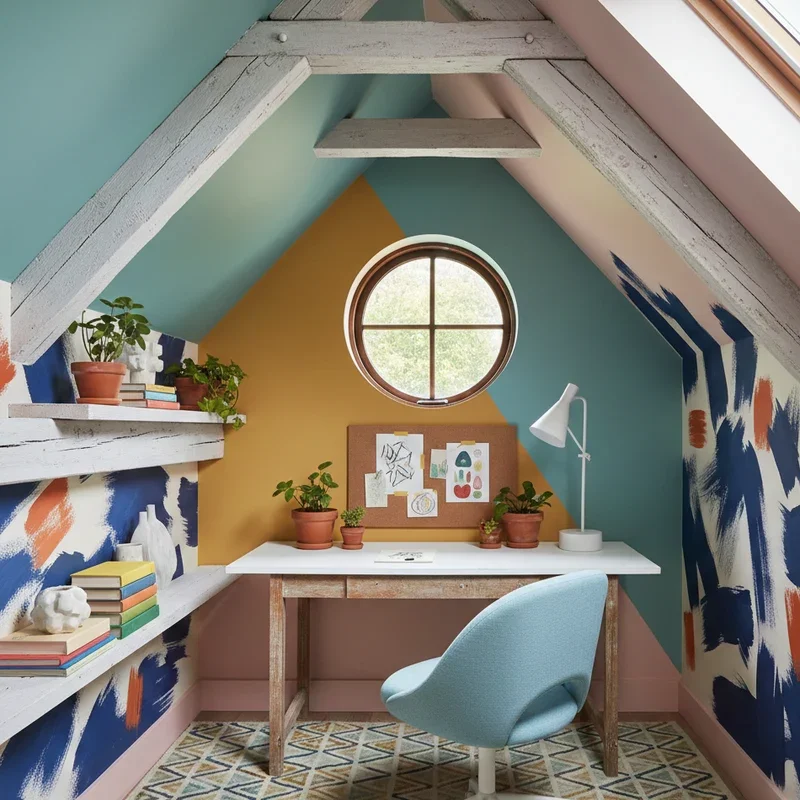 Small Attic Office Ideas