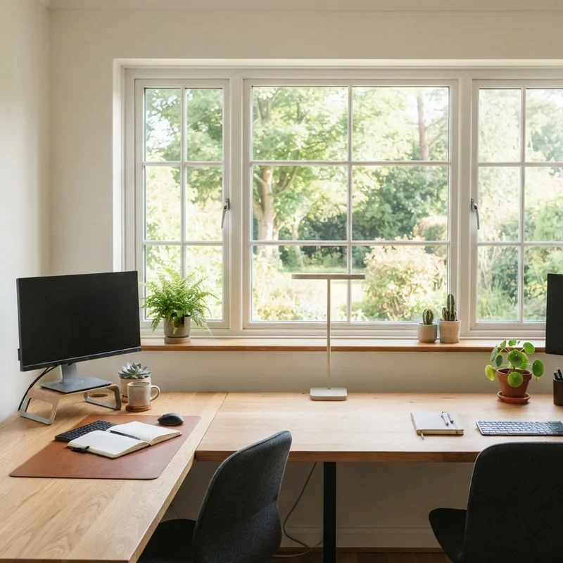 Double Desk Office Ideas