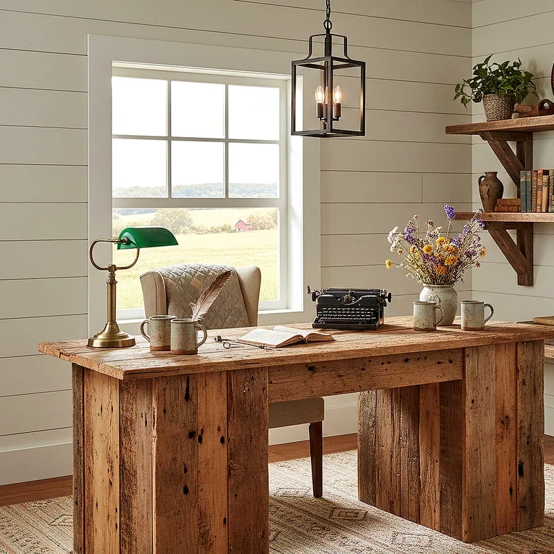 Rustic Farmhouse Office Ideas
