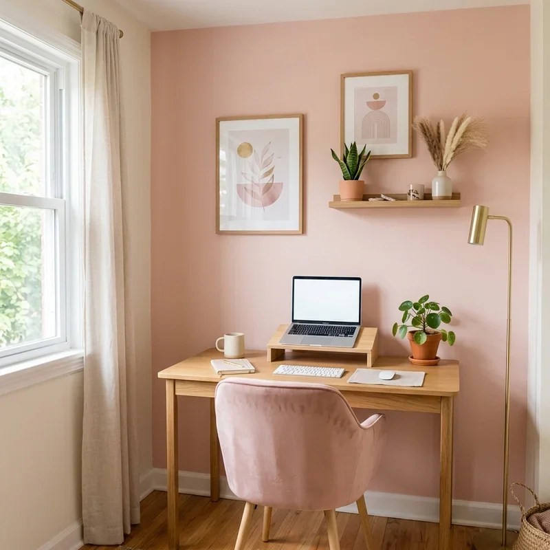 Pink Home Office Ideas