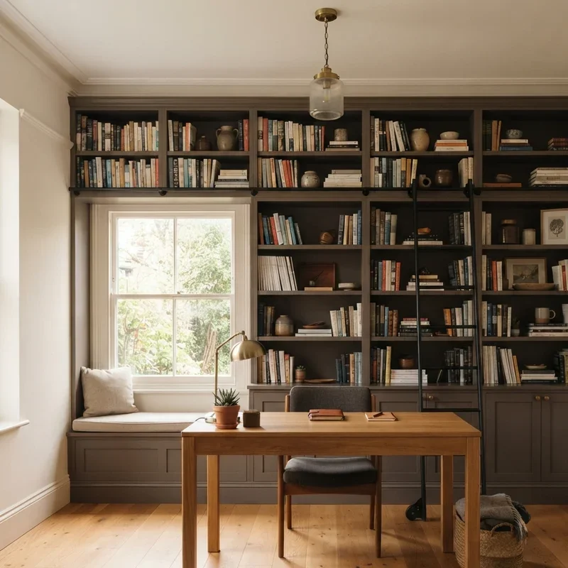 Home Office Library Design Ideas