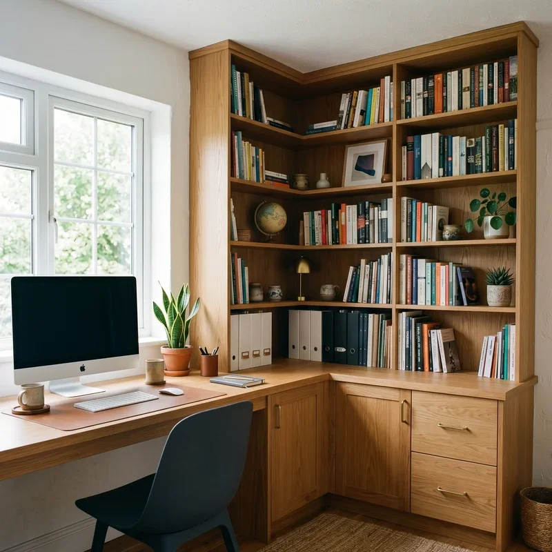 Home Office Ideas With L Shaped Desk